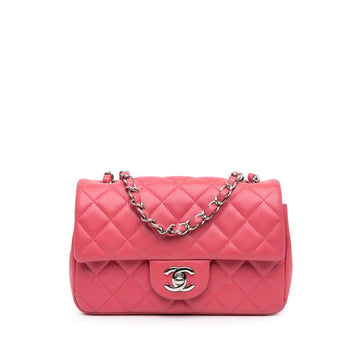Chanel Mini Rectangular Classic Lambskin Single Flap (SHG-wS9IQG)