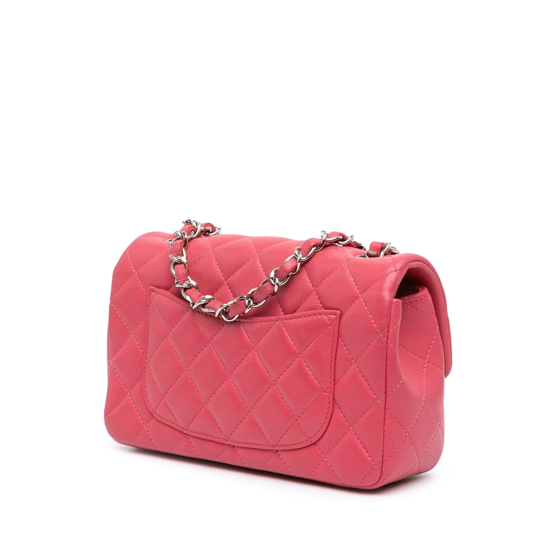 Chanel Mini Rectangular Classic Lambskin Single Flap (SHG-wS9IQG)