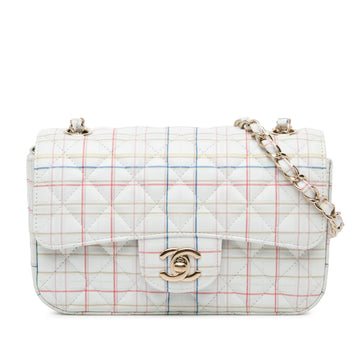 Pearl Street Bags Chanel Mini Rectangular Classic Printed Calfskin Single Flap (SHG-7Swy1g)