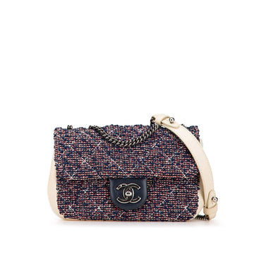 Top Quality Chanel Mini Rectangular Tweed Single Flap (SHG-Dwvma9)