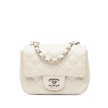 Chanel Mini Square Classic Caviar Single Flap (SHG-q4SPFg)
