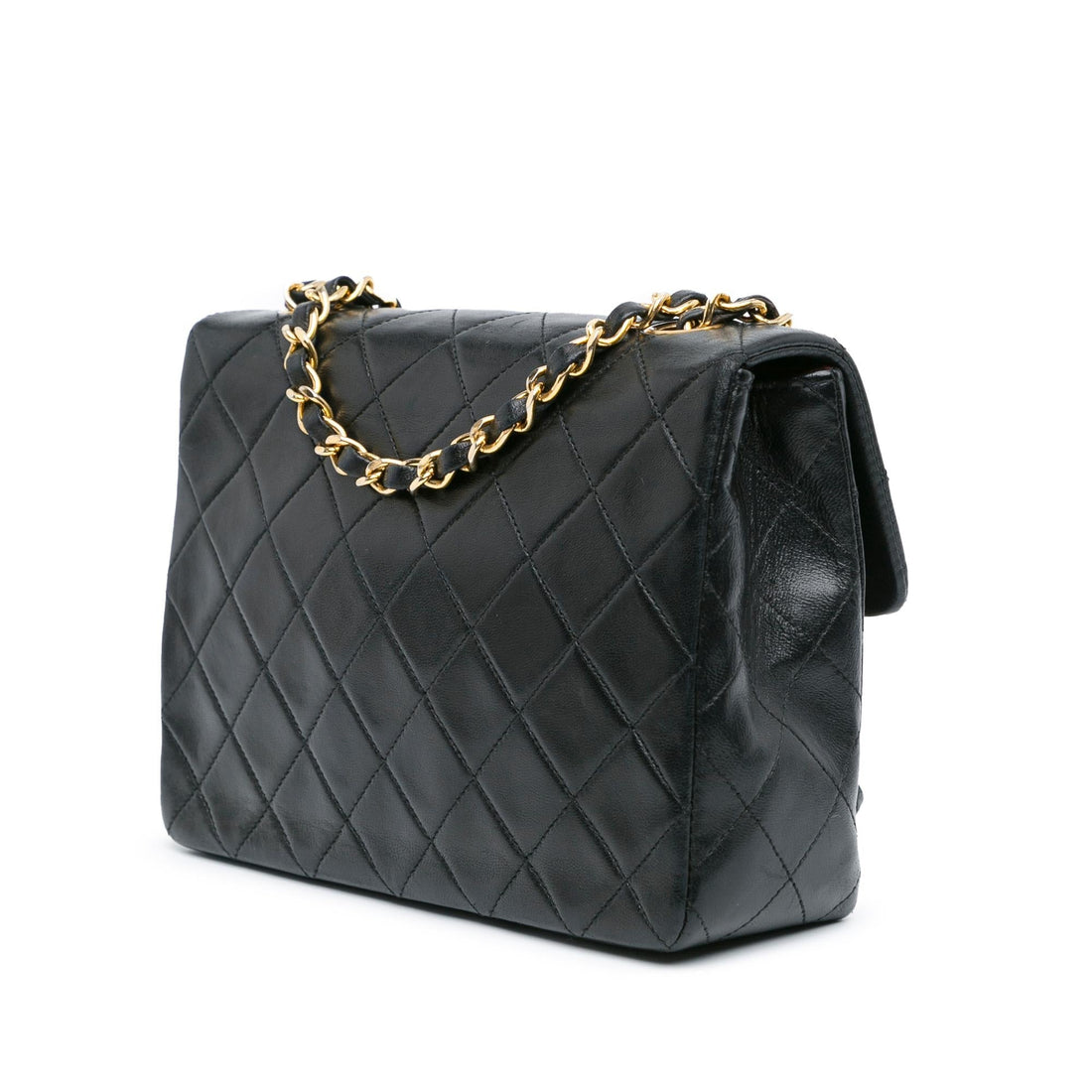 Top Quality Chanel Mini Square Classic Lambskin Leather Single Flap Bag (SHG-hqpiJu)