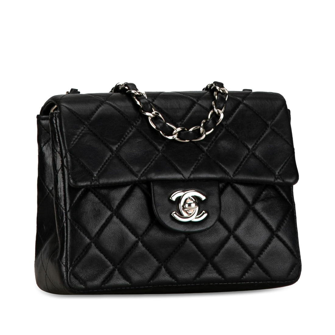 Pearl Street Bags Chanel Mini Square Classic Lambskin Single Flap (SHG-0YbHqE)