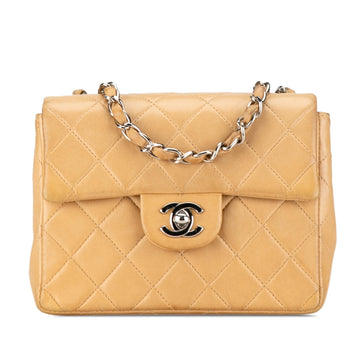 Pearl Street Bags Chanel Mini Square Classic Lambskin Single Flap (SHG-jnohQq)