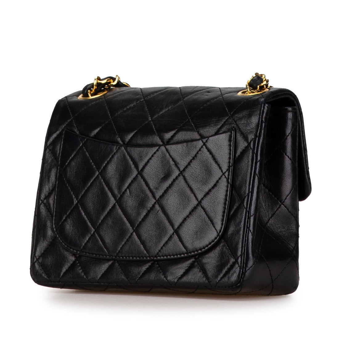 Chanel Mini Square Classic Lambskin Single Flap (SHG-uffUKC)
