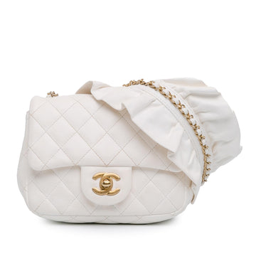 Top Quality Chanel Mini Square Lambskin Romance Single Flap (SHG-RT5Rup)