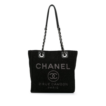 Pearl Street Bags Chanel Mini Tweed Deauville Shopping Tote (SHG-dIHgeU)