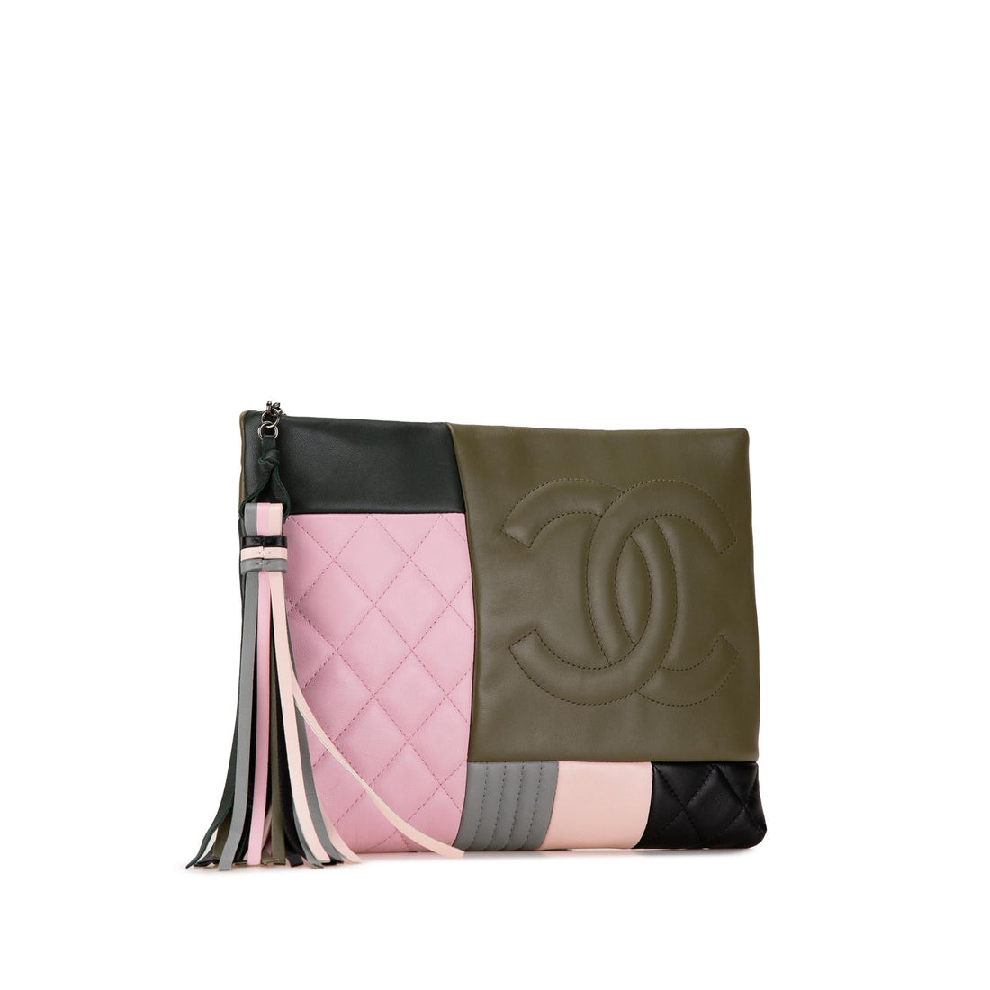 Top Quality Chanel Multicolor Quilted Patchwork Pouch (SHG-oCFnuX)