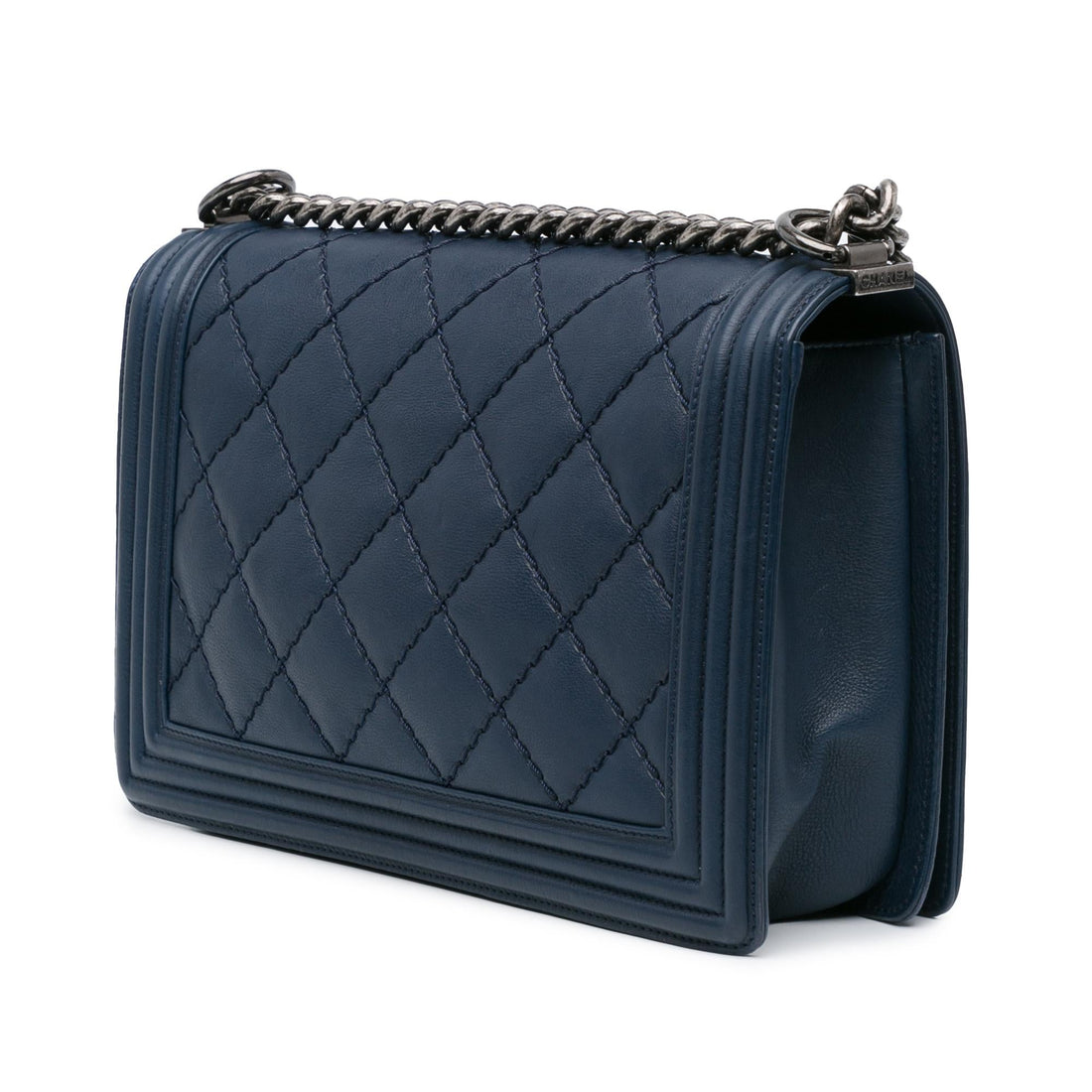 Top Quality Chanel New Medium Calfskin Double Stitch Boy Flap (SHG-LubuFw)