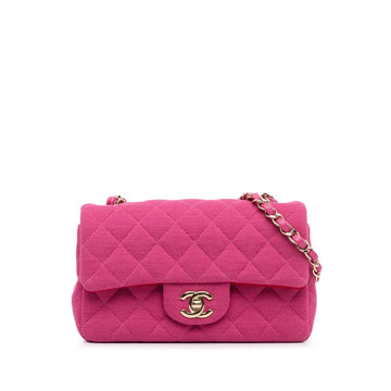 Pearl Street Bags Chanel New Mini Classic Jersey Single Flap (SHG-RyexYA)