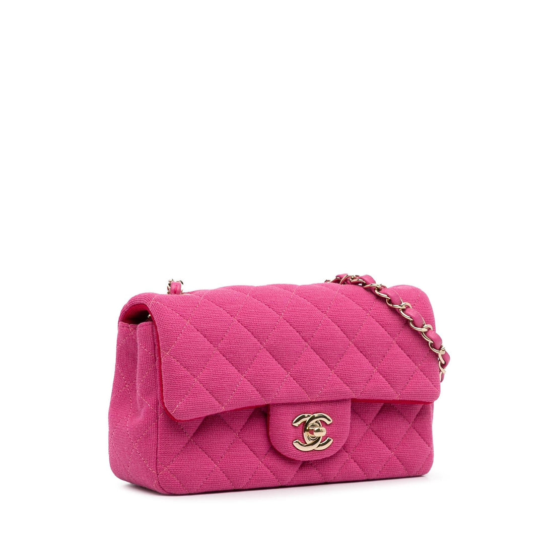 Pearl Street Bags Chanel New Mini Classic Jersey Single Flap (SHG-RyexYA)
