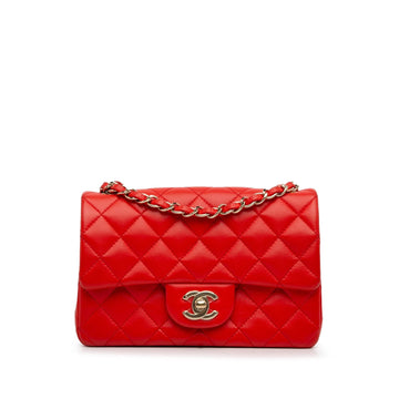 Pearl Street Bags Chanel New Mini Classic Lambskin Single Flap (SHG-GUsaZG)