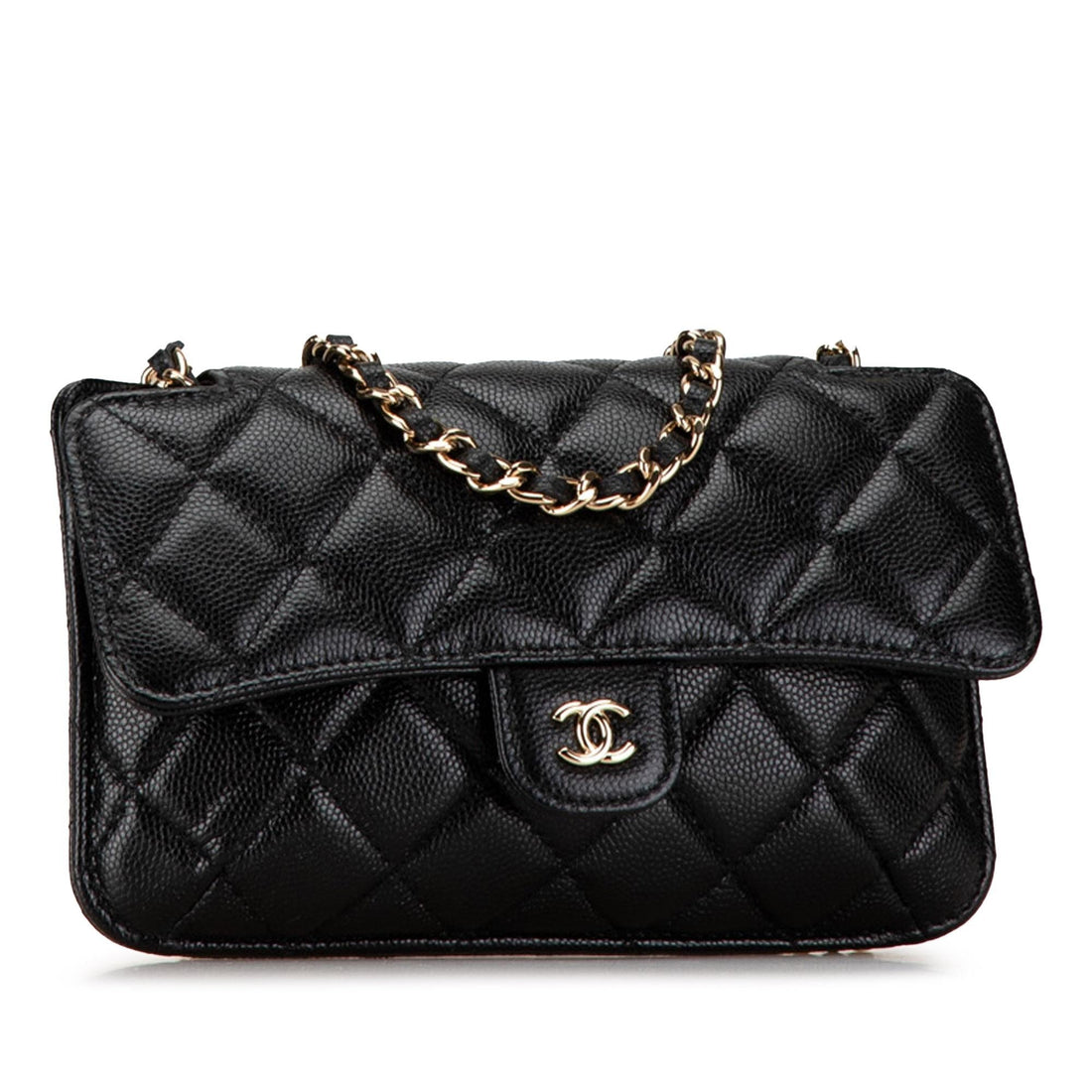 Top Quality Chanel Nylon Graffiti Foldable Shopping Tote in Caviar Flap (SHG-HcnFTW)