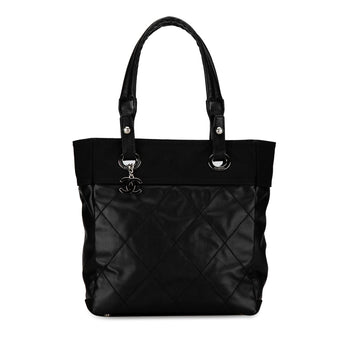 Pearl Street Bags Chanel Paris Biarritz PM Tote (SHG-9AIyBP)