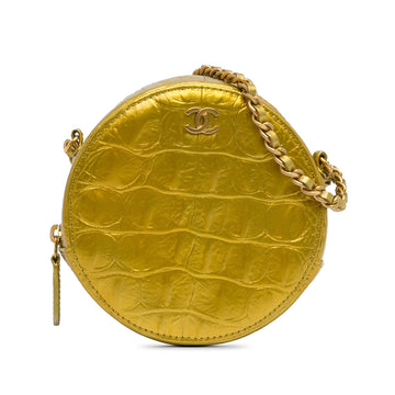 Top Quality Chanel Paris-New York Coco Croc Round Crossbody Bag (SHG-5kZNxM)