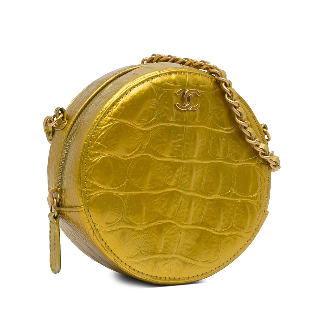 Top Quality Chanel Paris-New York Coco Croc Round Crossbody Bag (SHG-5kZNxM)
