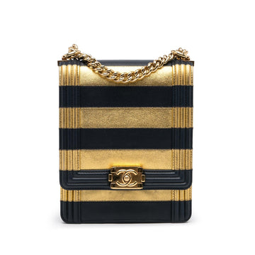Top Quality Chanel Paris-New York North South Boy Flap (SHG-gqUYjD)