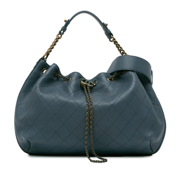 Pearl Street Bags Chanel Paris-Rome Drawstring CC Bucket Bag (SHG-9nXKLt)