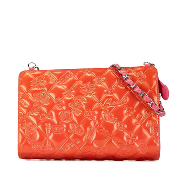 Chanel Patent CalBNkin Lucky Symbols Shoulder Bag (SHG-ZPRkza)