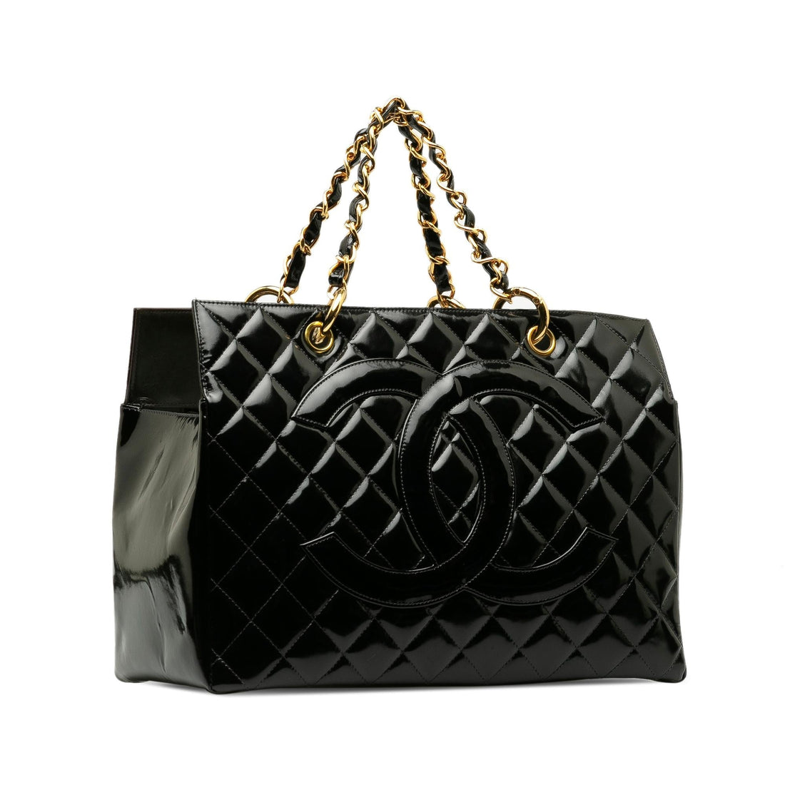 Pearl Street Bags Chanel Patent Grand Shopping Tote (SHG-QBf2Cd)