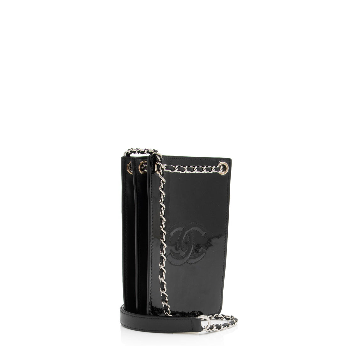 Pearl Street Bags Chanel Patent Leather CC Phone Holder Crossbody (SHF-VnP7Do)