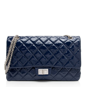 Pearl Street Bags Chanel Patent Leather Calfskin Reissue 227 Double Flap Bag (SHF-RipkU7)
