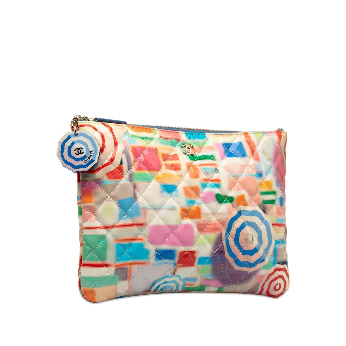 Pearl Street Bags Chanel Patent Umbrella O Case Clutch (SHG-fBoBea)