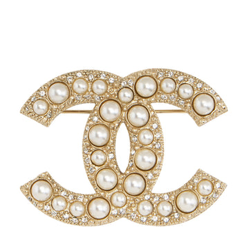 Top Quality Chanel Pearl CC Brooch (SHF-KY02qw)