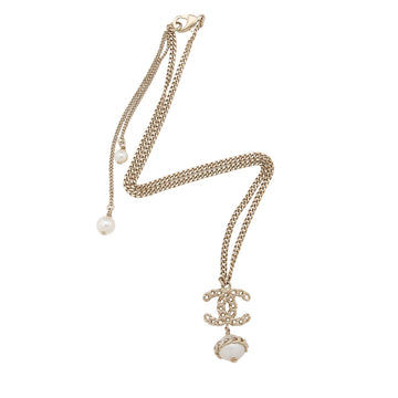Pearl Street Bags Chanel Pearl CC Drop Necklace (SHF-7mYRgA)