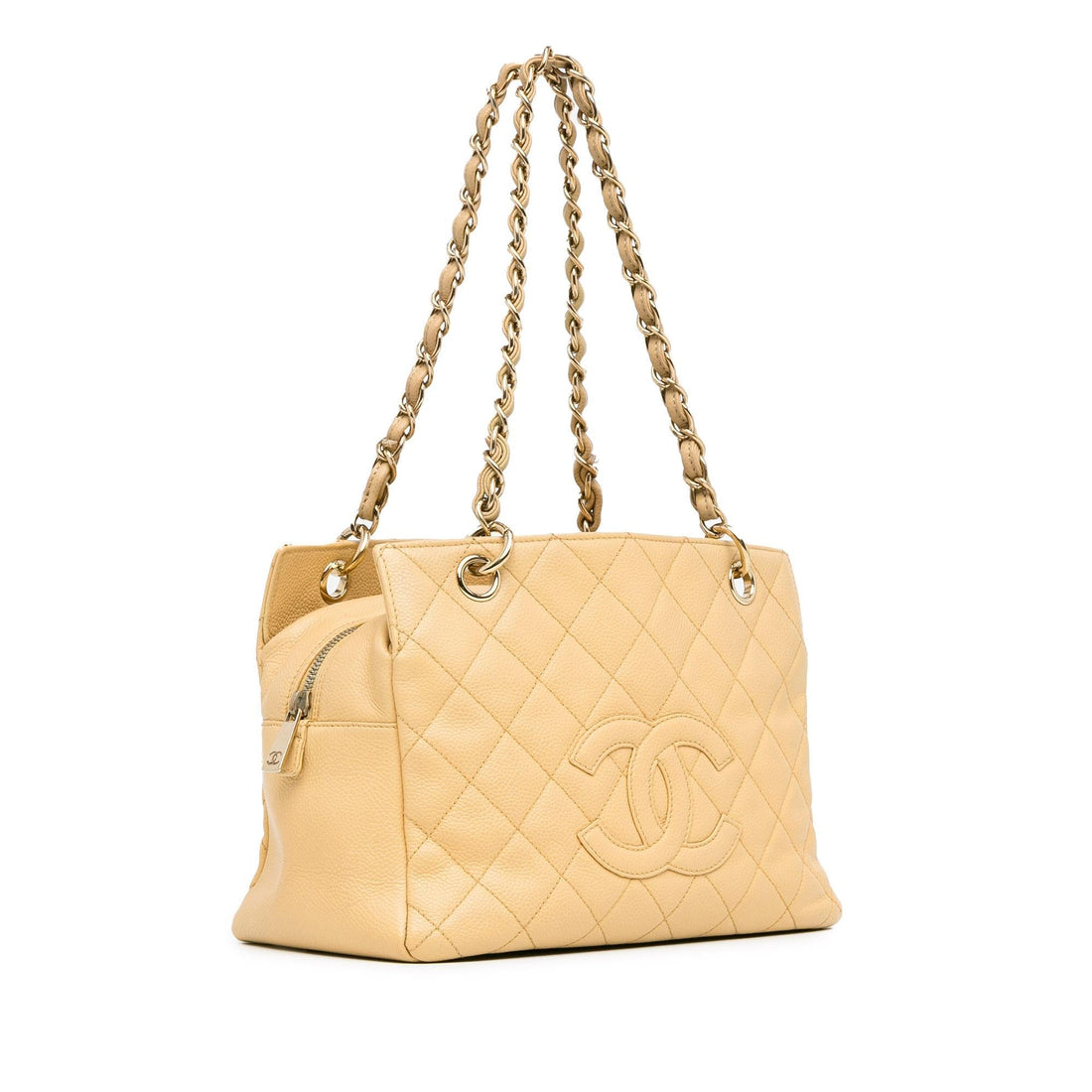 Pearl Street Bags Chanel Petite Caviar Timeless Shopping Tote (SHG-BPvc34)
