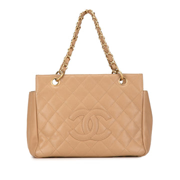Pearl Street Bags Chanel Petite Caviar Timeless Shopping Tote (SHG-HnNmDD)
