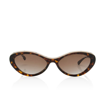 Pearl Street Bags Chanel Polarized Oval Sunglasses (SHF-xXExYE)