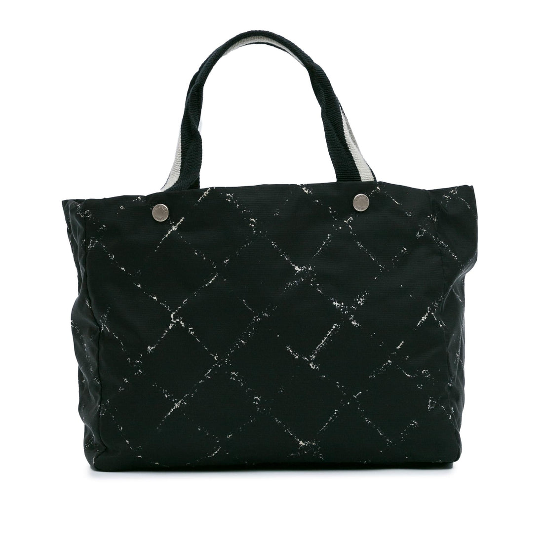 Chanel Printed Nylon Travel Line Tote (SHG-2FLMsd)