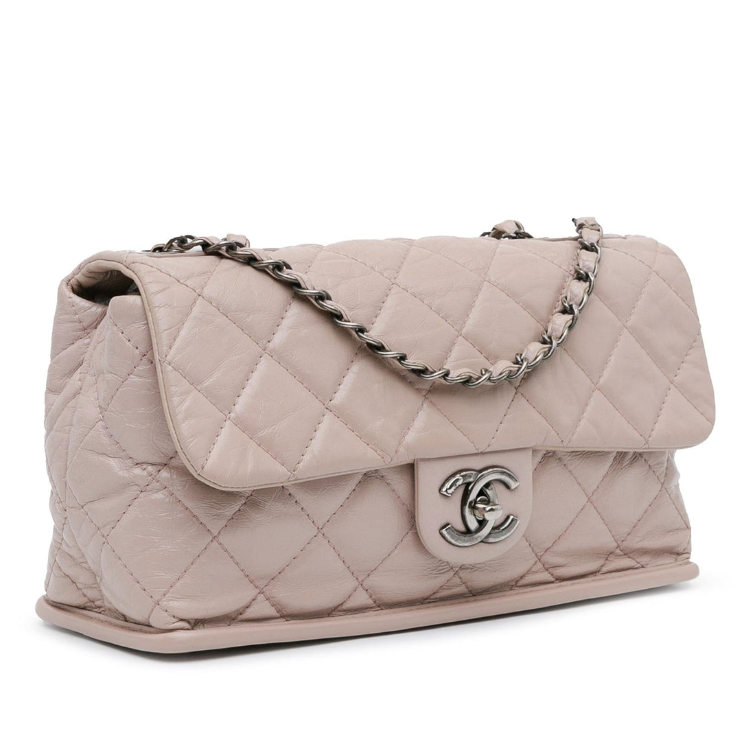 Chanel Quilted Aged CalBNkin Single Flap (SHG-vBvXcU)