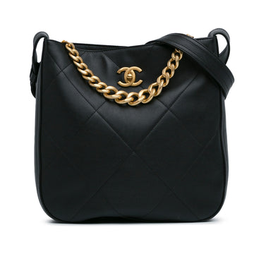 Chanel Quilted CalBNkin Easy Mood Hobo (SHG-NA7iAJ)