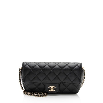 Chanel Quilted Caviar Leather Mini Chain Bag (SHF-gYvxkq)