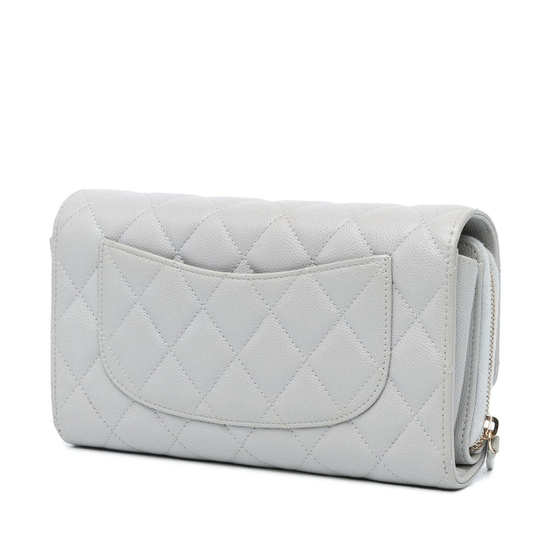 Chanel Quilted Caviar Phone Holder Wallet on Chain (SHG-7EdNxL)