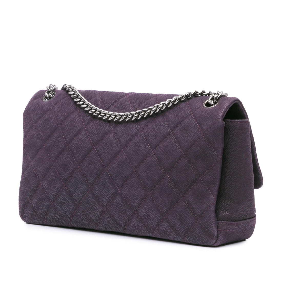 Chanel Quilted Iridescent Caviar Lady Pearly Flap (SHG-qpuSip)