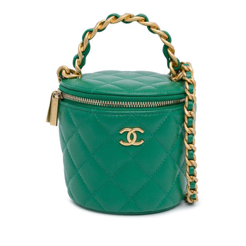 Top Quality Chanel Quilted Lambskin Afternoon Tea Vanity Case with Chain (SHG-w7OUtb)