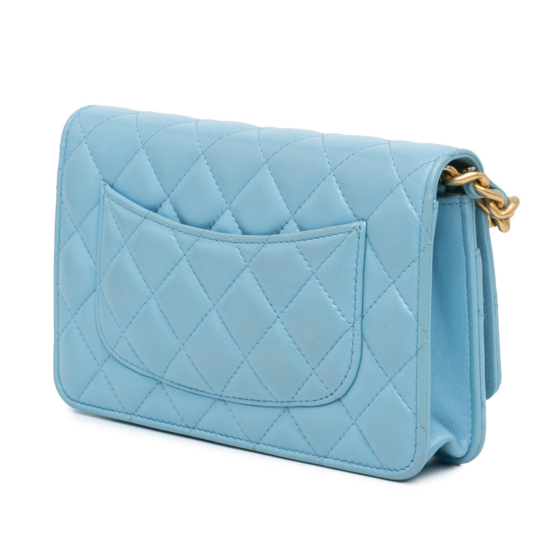 Chanel Quilted Lambskin Candy Chain Wallet on Chain (SHG-Q7WESp)