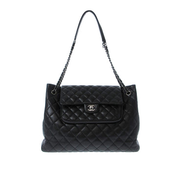 Pearl Street Bags Chanel Quilted Lambskin Front Flap Pocket Tote (SHG-E6UxjU)