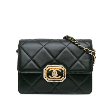 Top Quality Chanel Quilted Lambskin Octagonal Buckle Crossbody (SHG-Wx3udA)