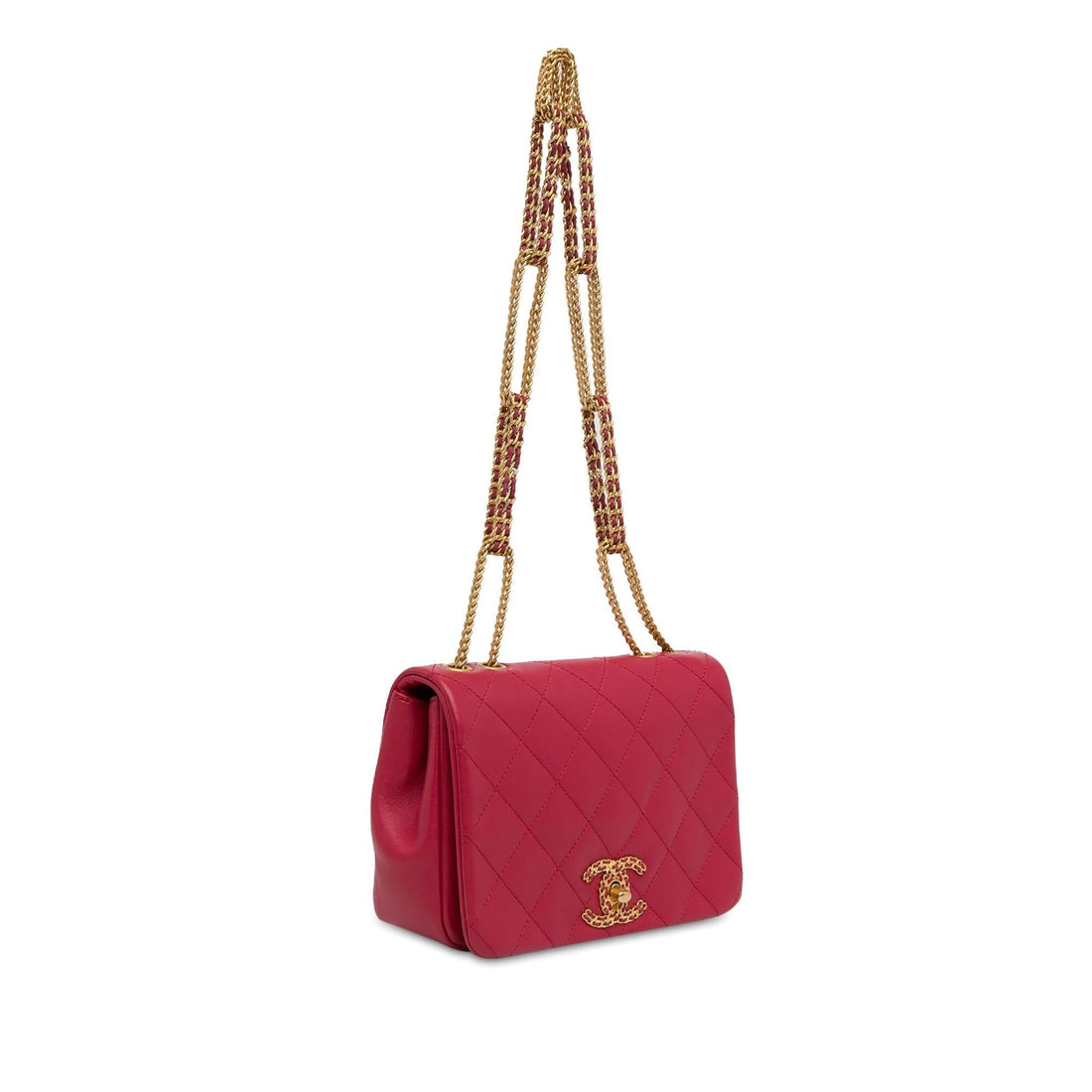 Chanel Quilted Lambskin On And On Flap (SHG-5I6smG)