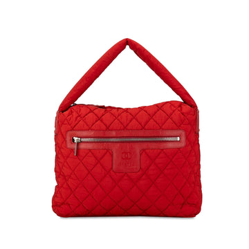 Pearl Street Bags Chanel Quilted Nylon Coco Cocoon Hobo (SHG-nkGhWx)