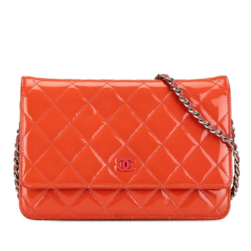 Top Quality Chanel Quilted Patent Wallet On Chain (SHG-lcx1QN)