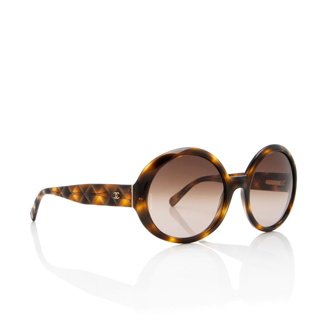 Top Quality Chanel Quilted CC Round Sunglasses (SHF-ctTy2u)