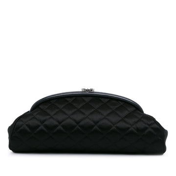 Pearl Street Bags Chanel Quilted Satin Timeless Clutch (SHG-CBcot3)