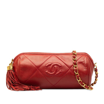 Pearl Street Bags Chanel Quilted Tassel Barrel Crossbody Bag (SHG-7xdOa3)