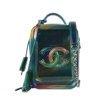 Pearl Street Bags Chanel Rainbow PVC CC Filigree Vertical Vanity Case (SHG-4NUtsV)