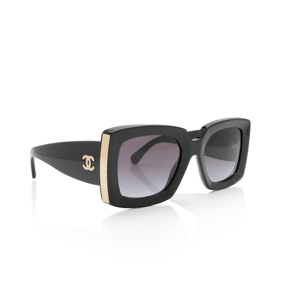 Top Quality Chanel CC Oversize Rectangle Sunglasses (SHF-4WIMnf)